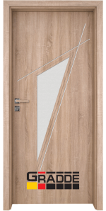 Врата за интериора Граде, модел Kristall - Glas - 4 2, Verade