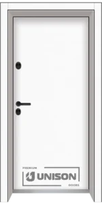 Входна врата Unison Clima Basic, Бял мат
